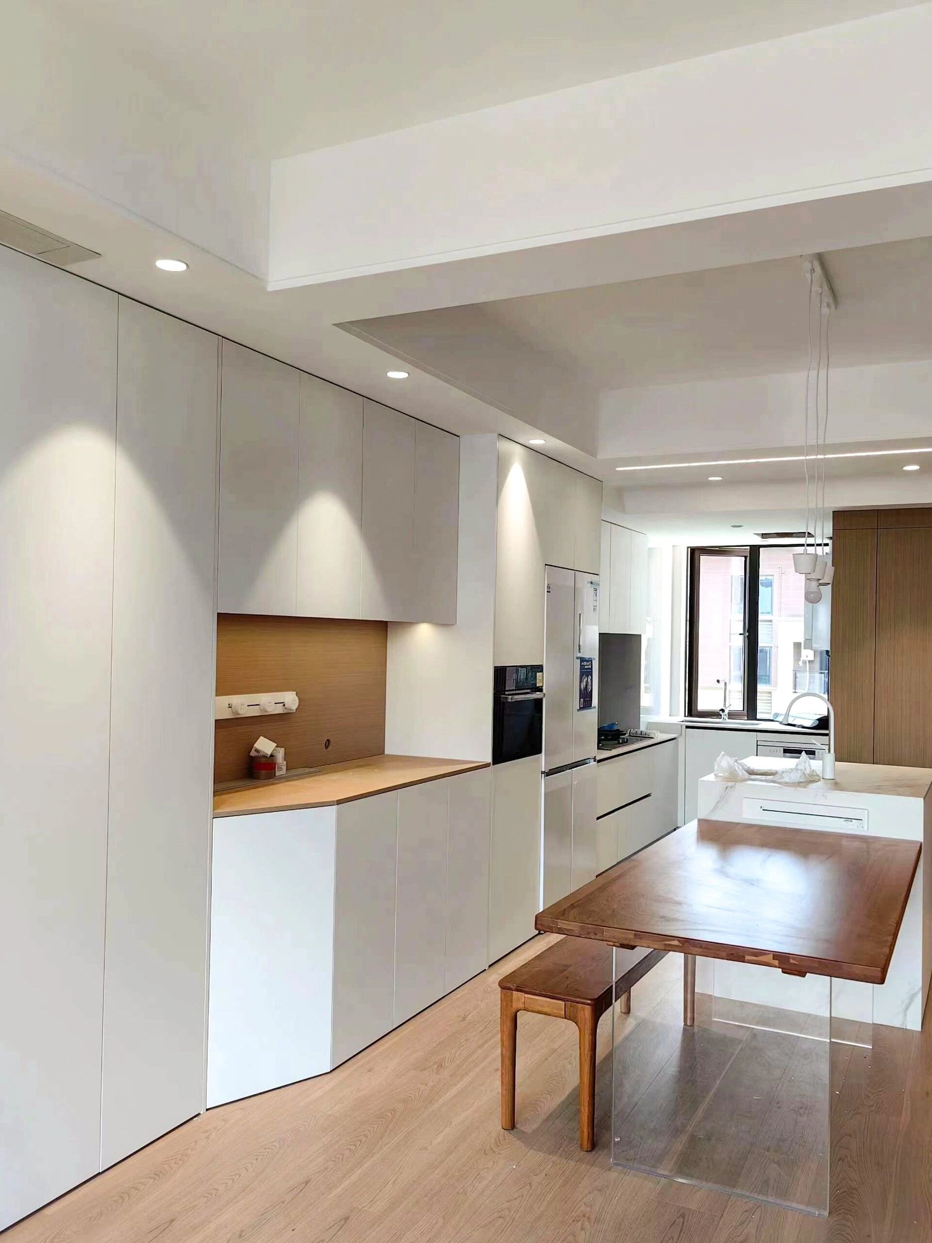 白色 原木色的柜子组合02看不腻的cp