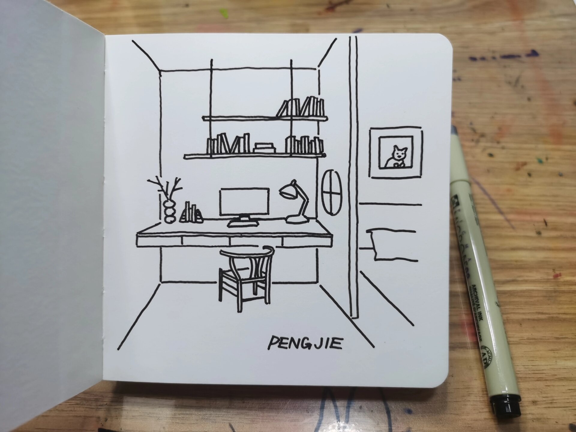 零基础学画画 | 画书房 | 室内设计手绘