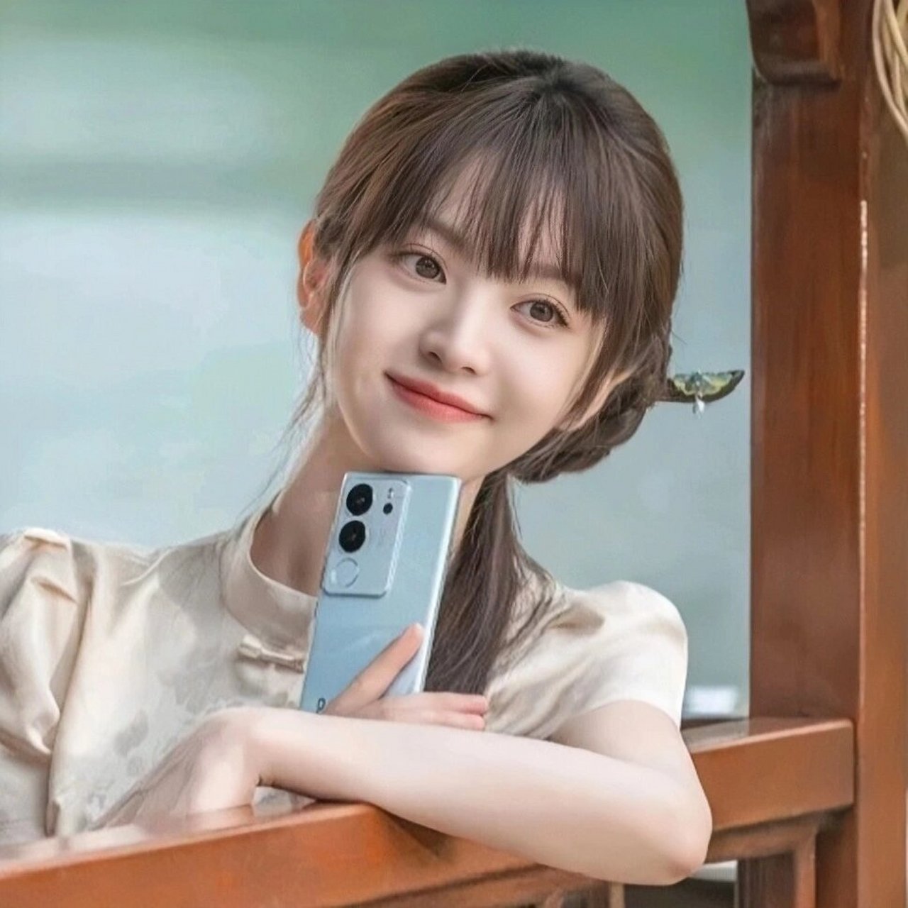 田曦薇|旗袍国风春天古典头像 我见犹怜的宝贝