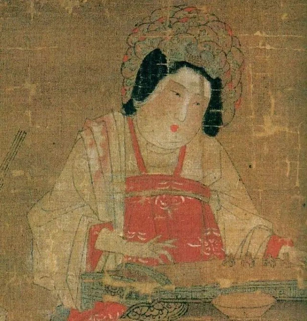 中国十大传世名画-3【唐宫仕女图】-5 名称:《宫乐图》 画家:佚名