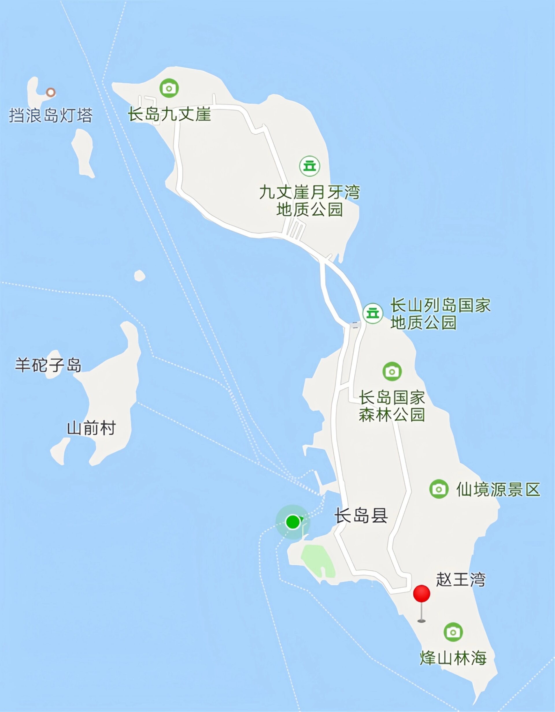 中国面积最小的县长岛县坐落在一个小岛上