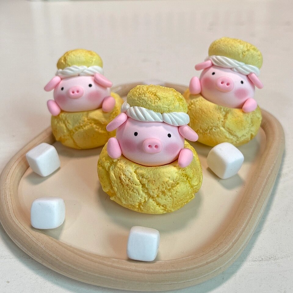 超轻粘土 | 萌萌猪系列粘土作品