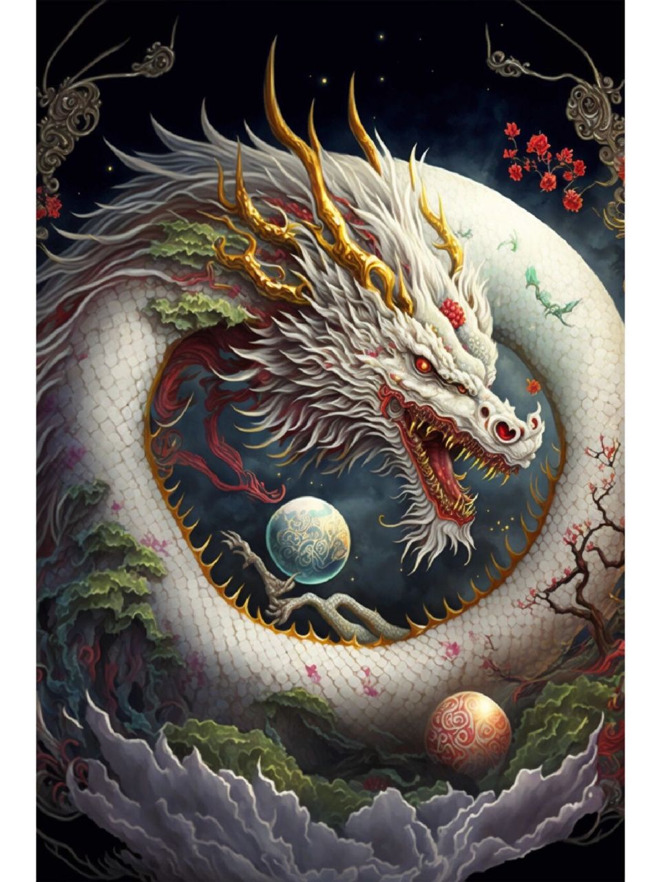 相传龙能飞行,擅变化,会呼风唤雨等,与凤凰,麒麟等并列为祥瑞.