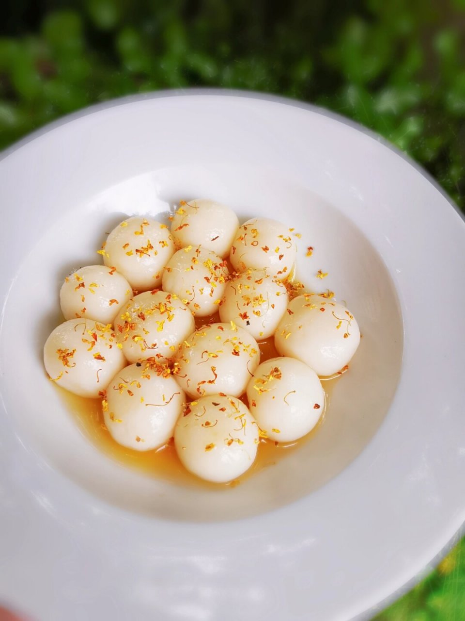 糯叽叽哒桂花蜂蜜白玉丸子-超简单超好吃 今天分享一款,有手就能轻松