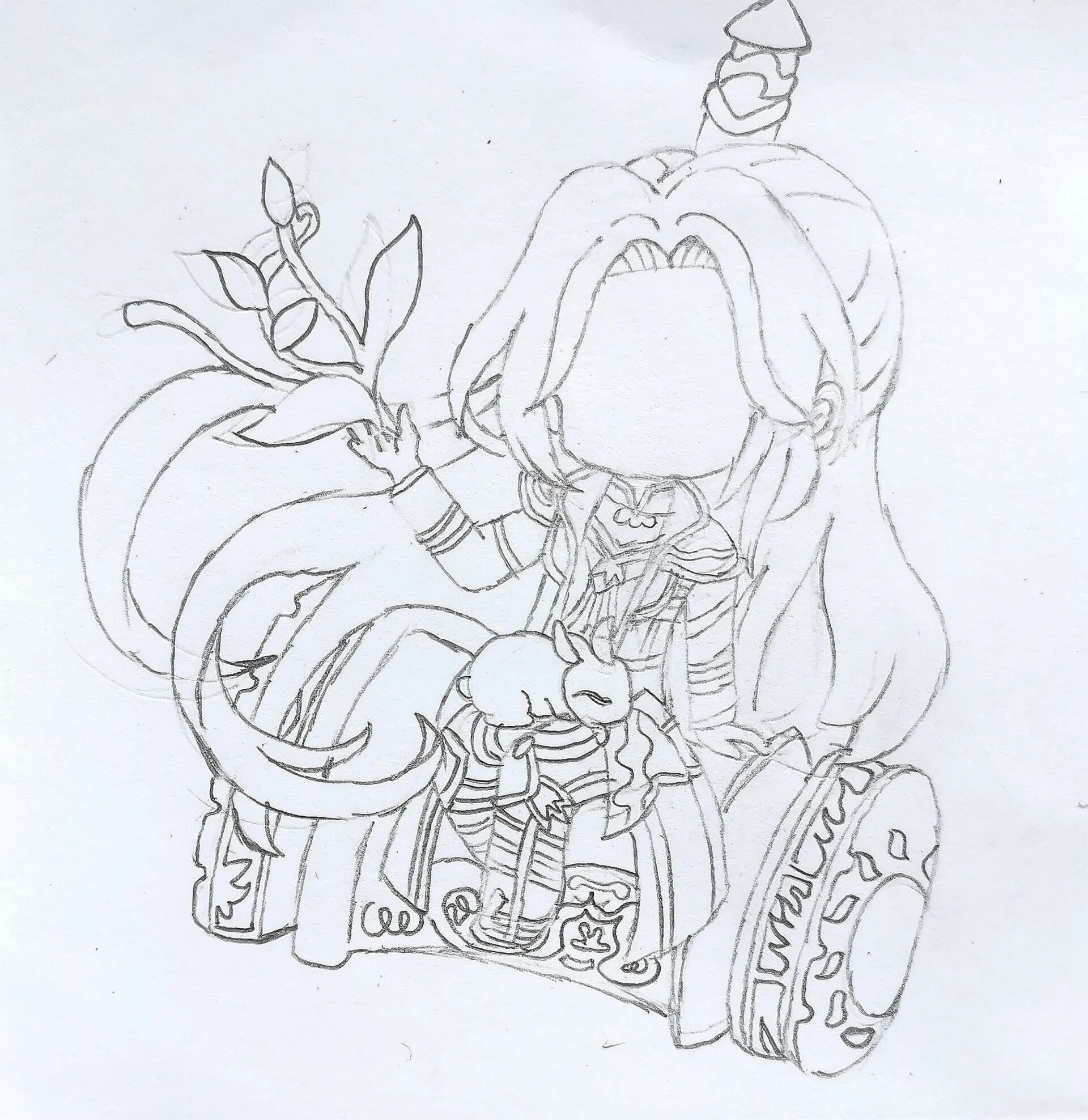 斗罗大陆q版唐三简笔画