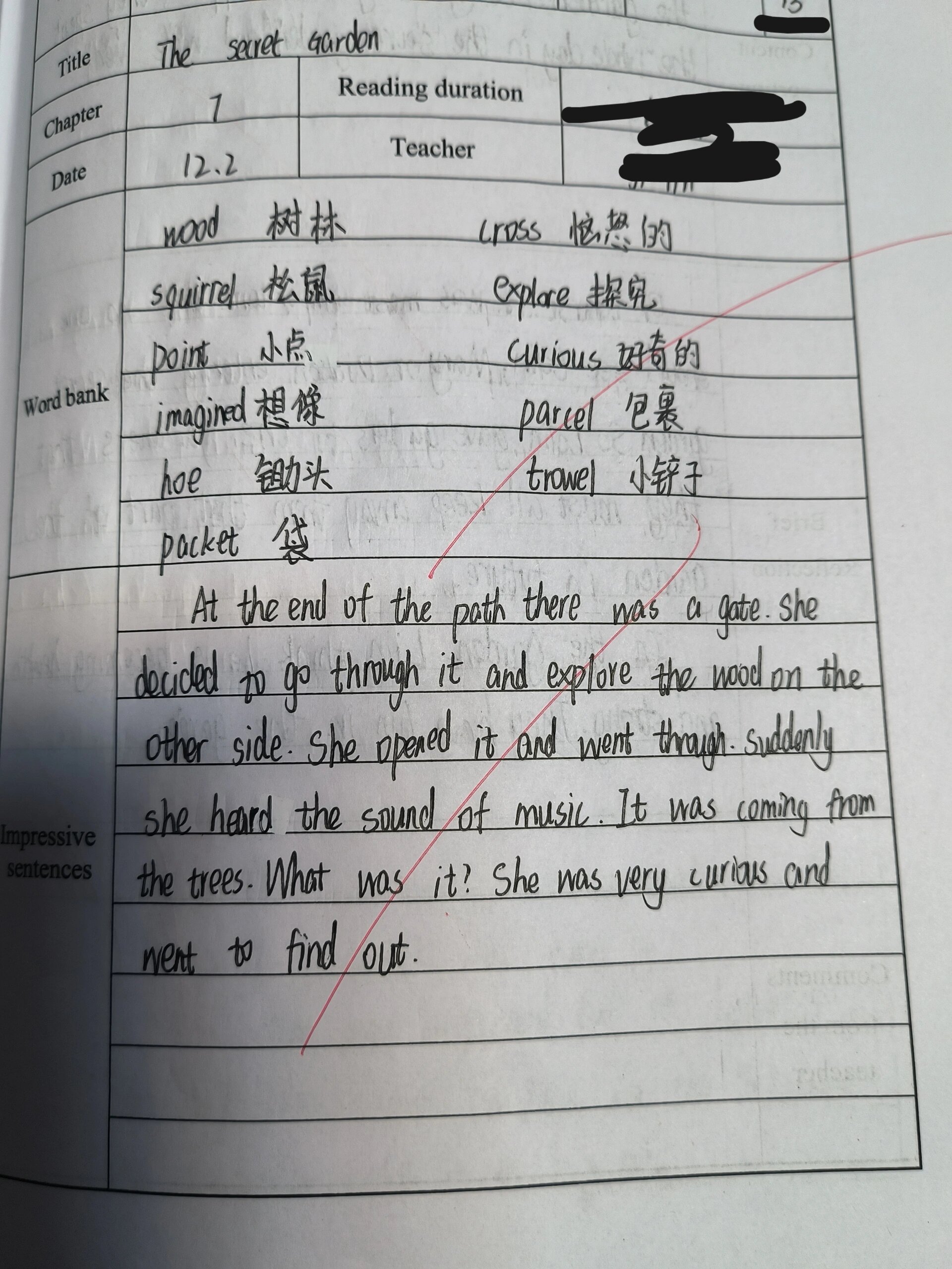 初中英语课外阅读笔记