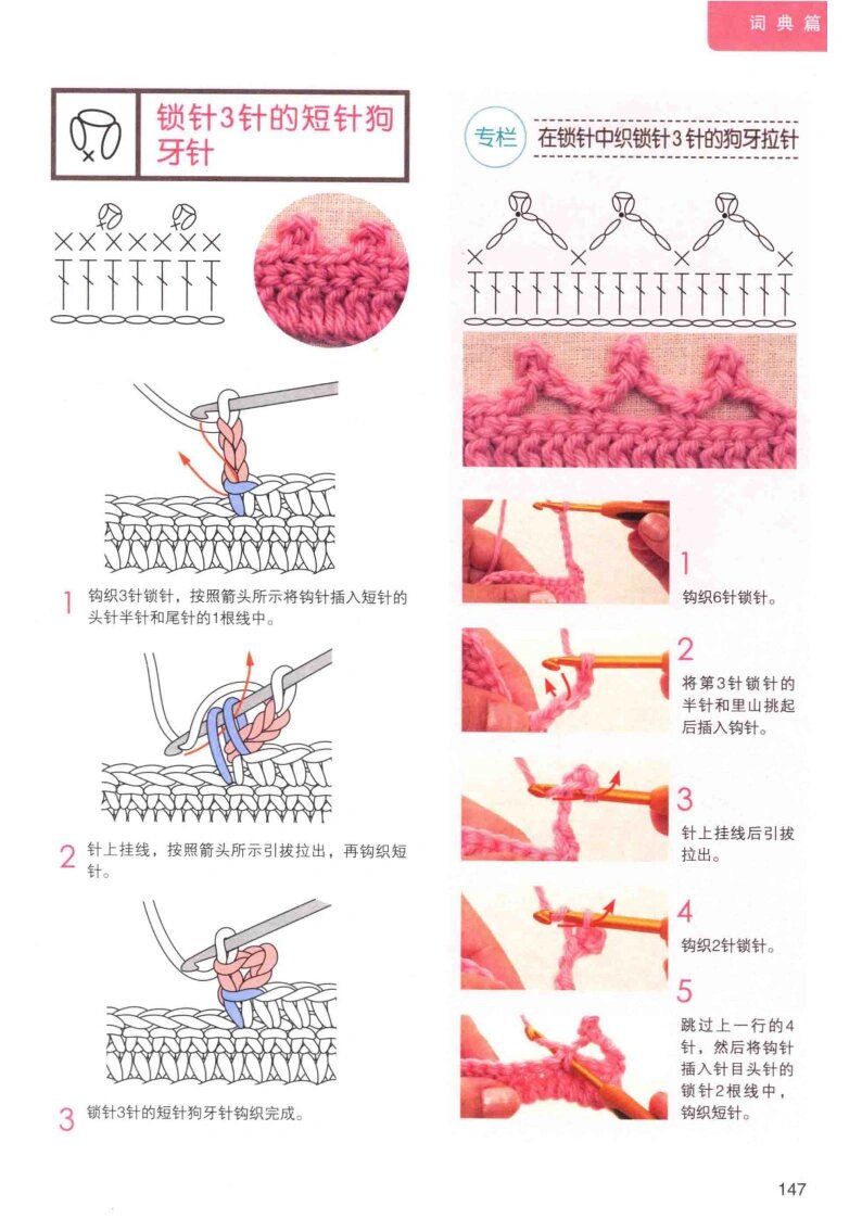 狗牙拉针符号图片