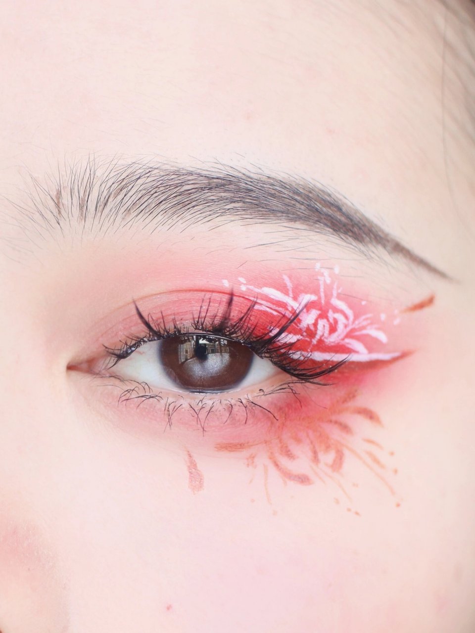 古风插画仿妆 彼岸花 美图来自我自己 原图放最后啦 本来是想老老实实