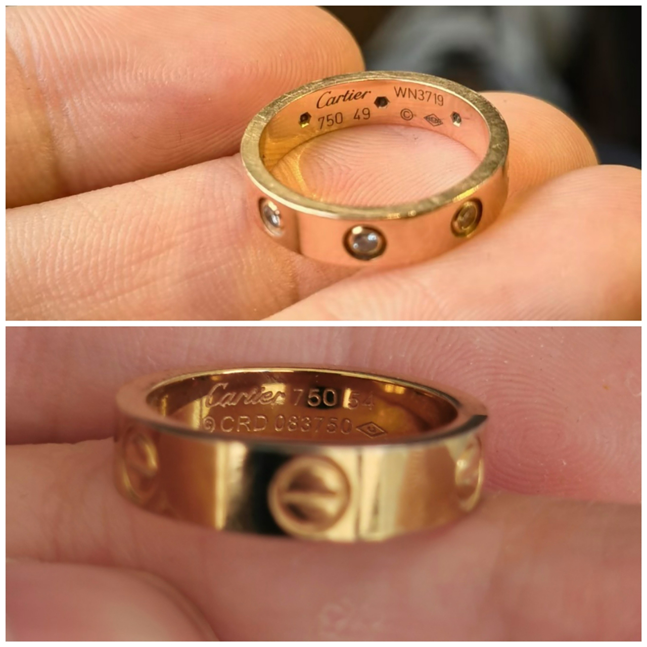 卡地亚戒指真假鉴定点合集 卡地亚戒指的流通还是比较多,总结了几个