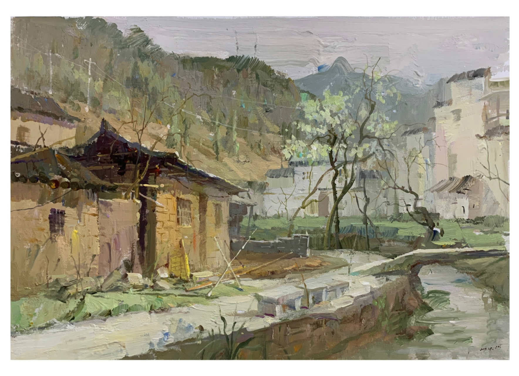 色彩风景照片写生(附步骤及素材) 写生中用抽象思维表达客观事物之间