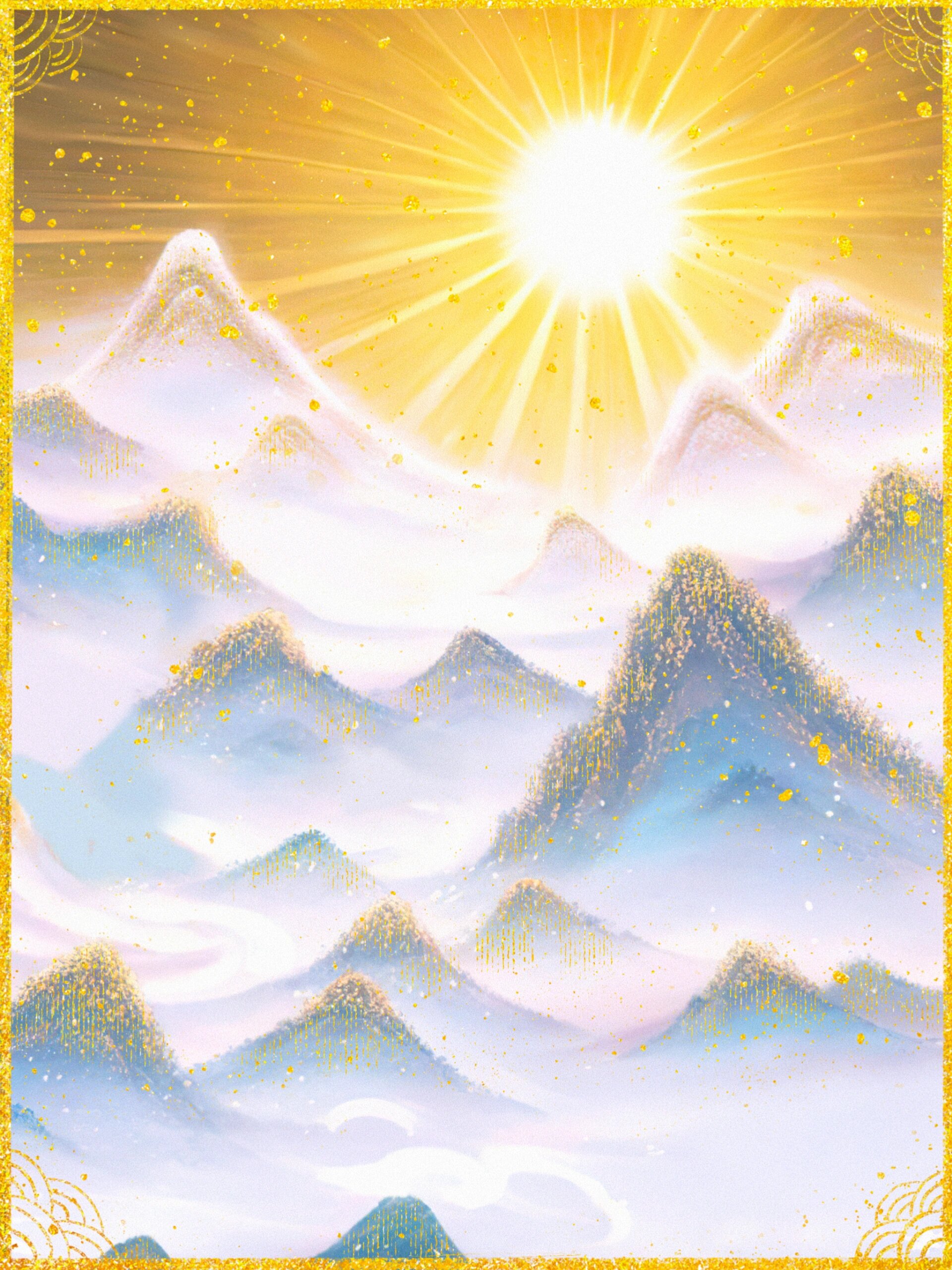 93【日照金山】·国风鎏金——trik ai