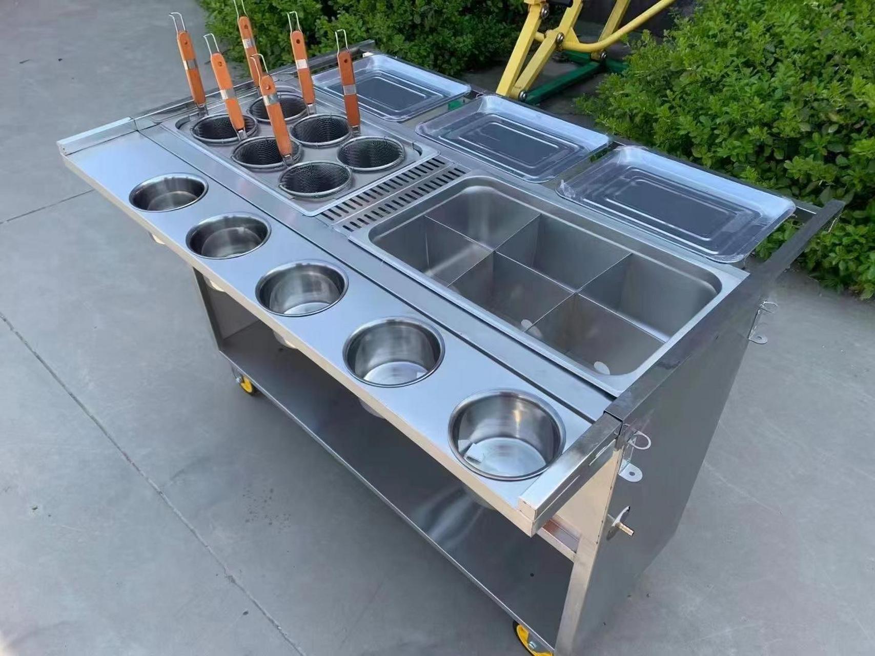 串串香小吃车,关东煮小吃车支持定做