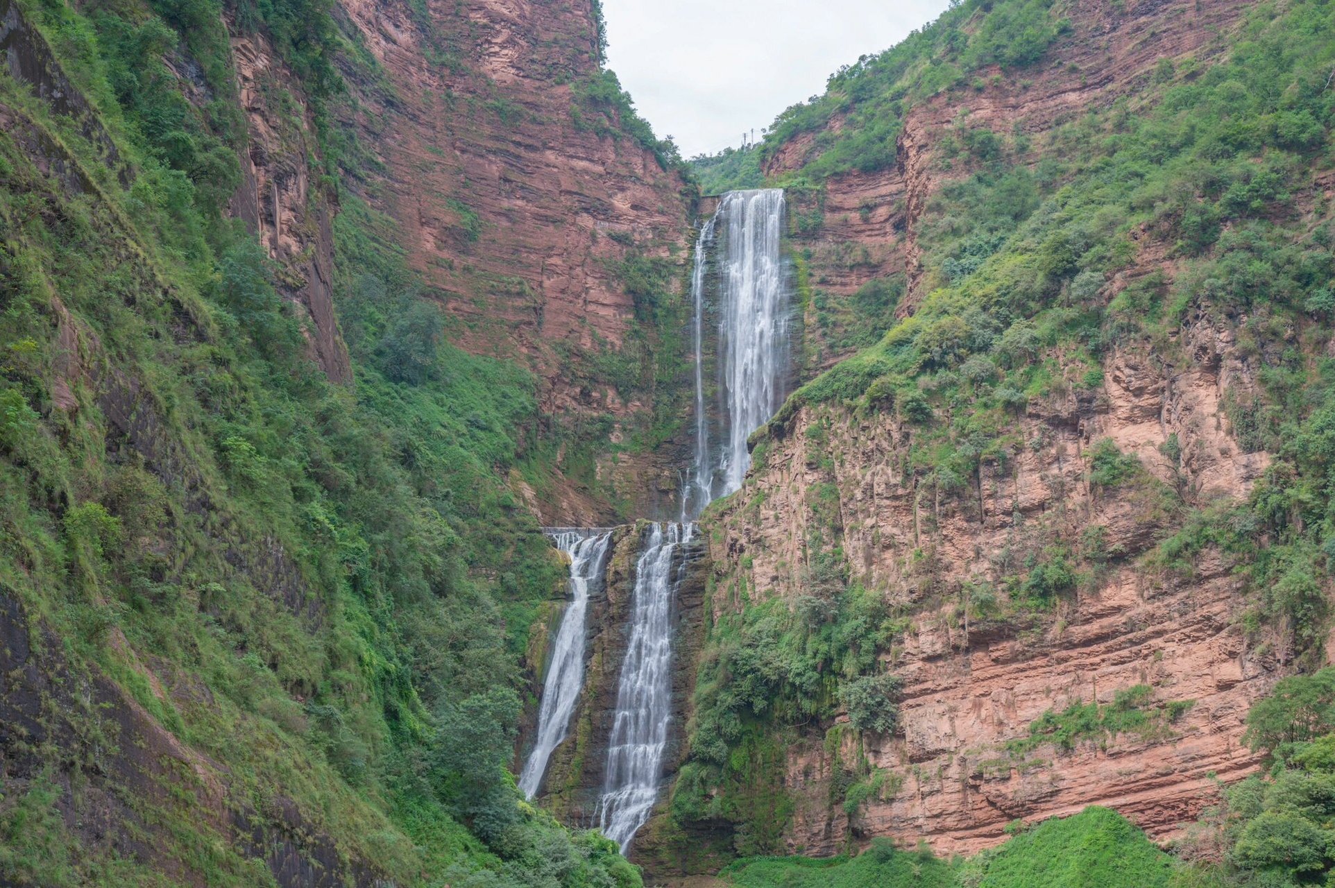 大姚三潭瀑布 三潭瀑布景区2023.09.29