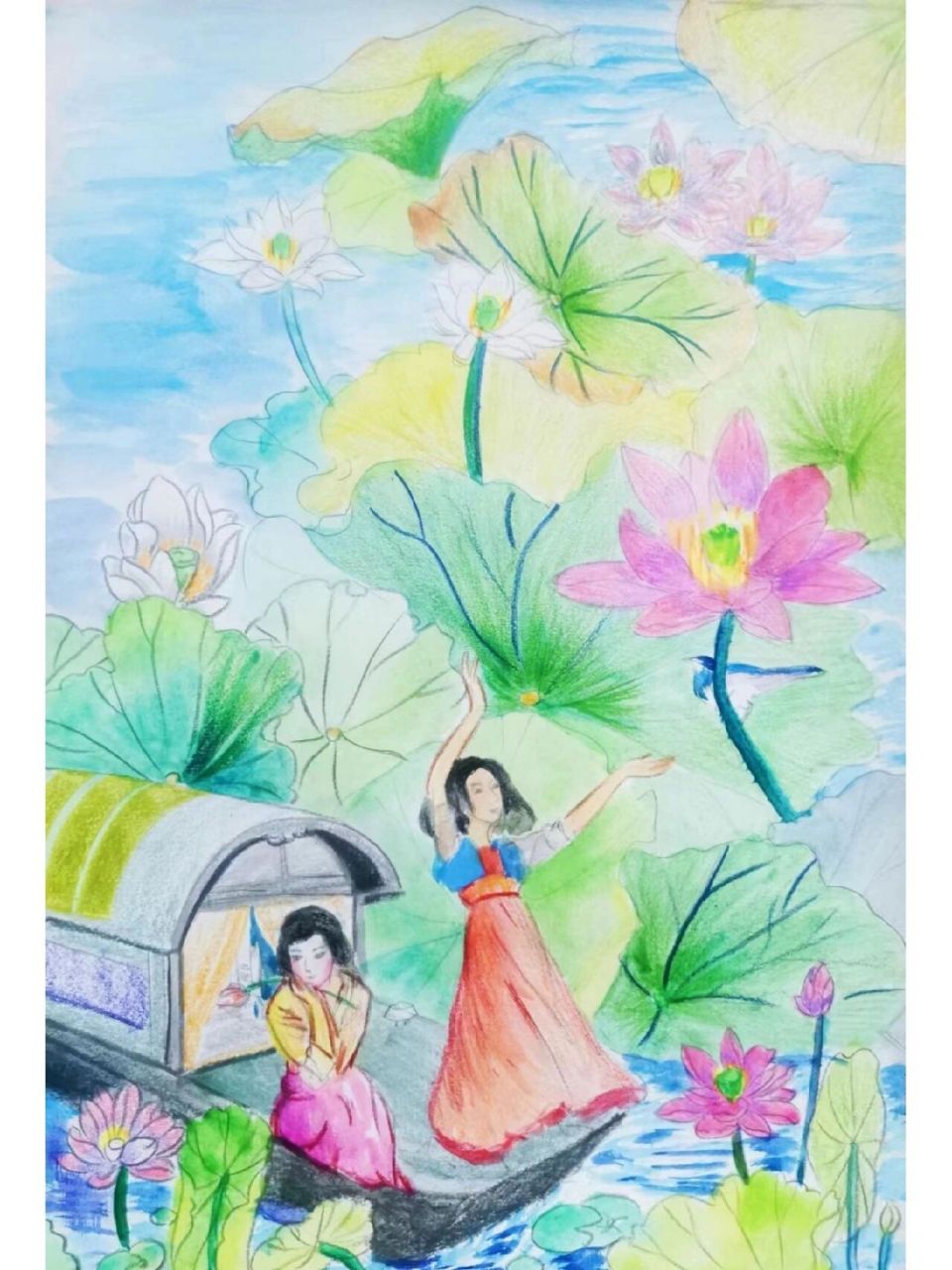 画出美好生活!学生作品欣赏!