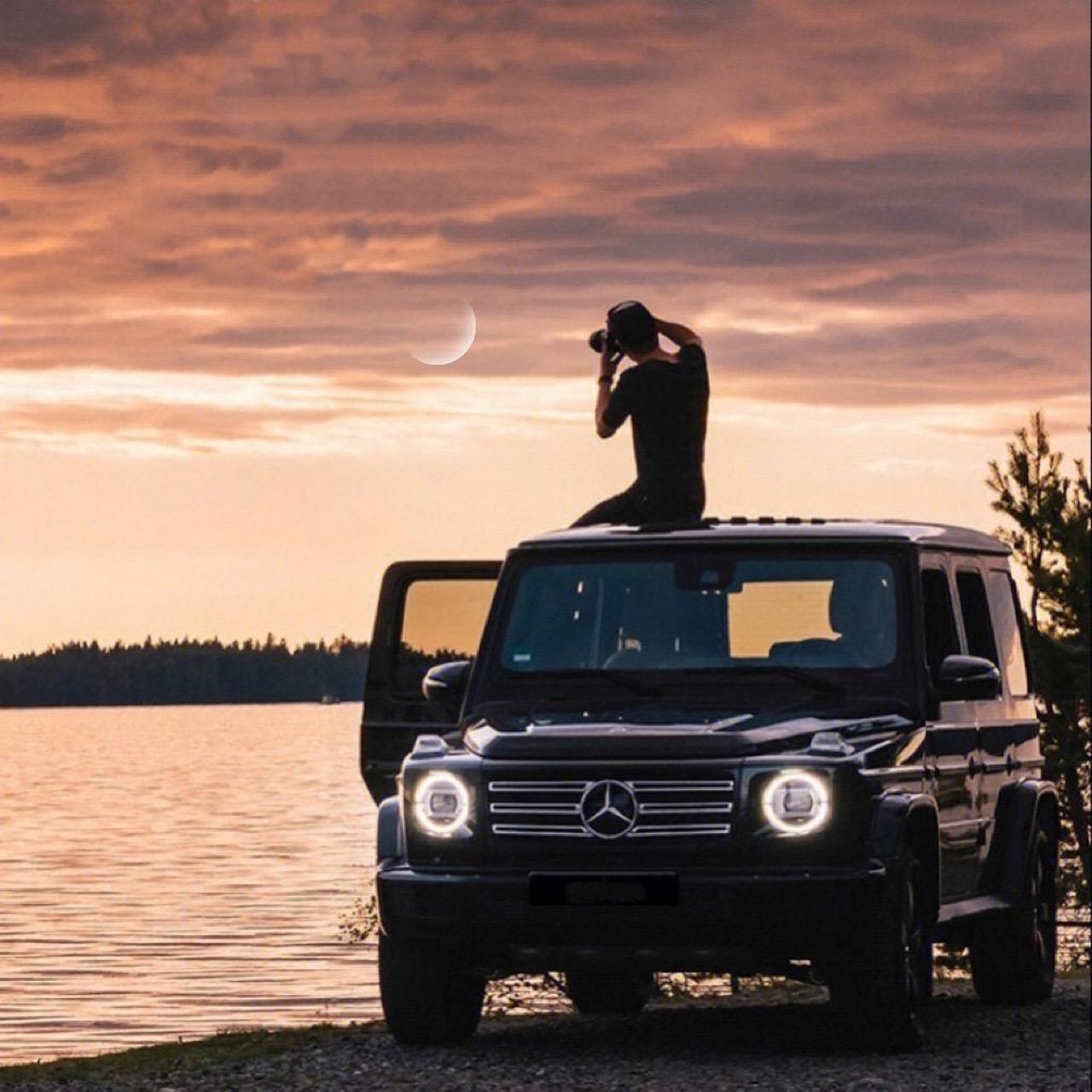 身后的青春都是你 奔驰大g.这才是帅气的汽车头像