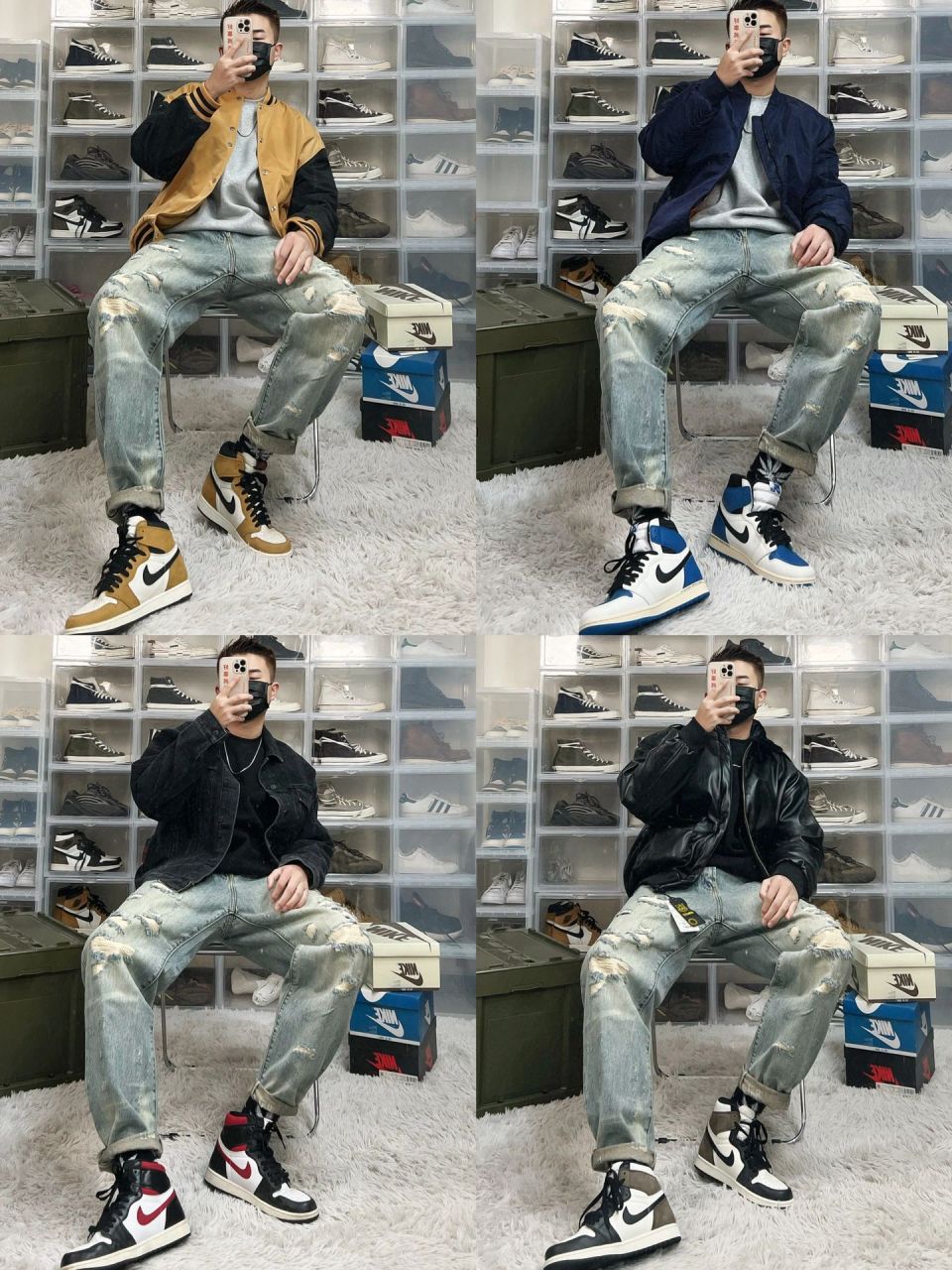 男生冬季穿搭|一条aj随便配的宝藏牛仔裤 冬季又到了aj高频上脚的季节