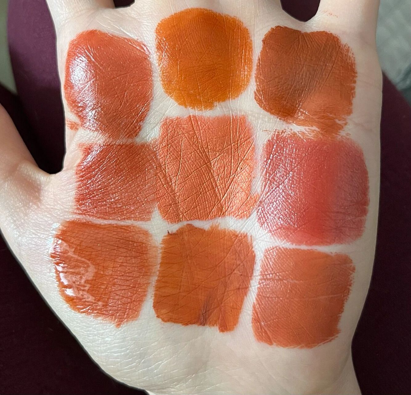 92脏橘土橘色94口红试色合集 万能土橘色,黄皮,橄榄皮人均友好