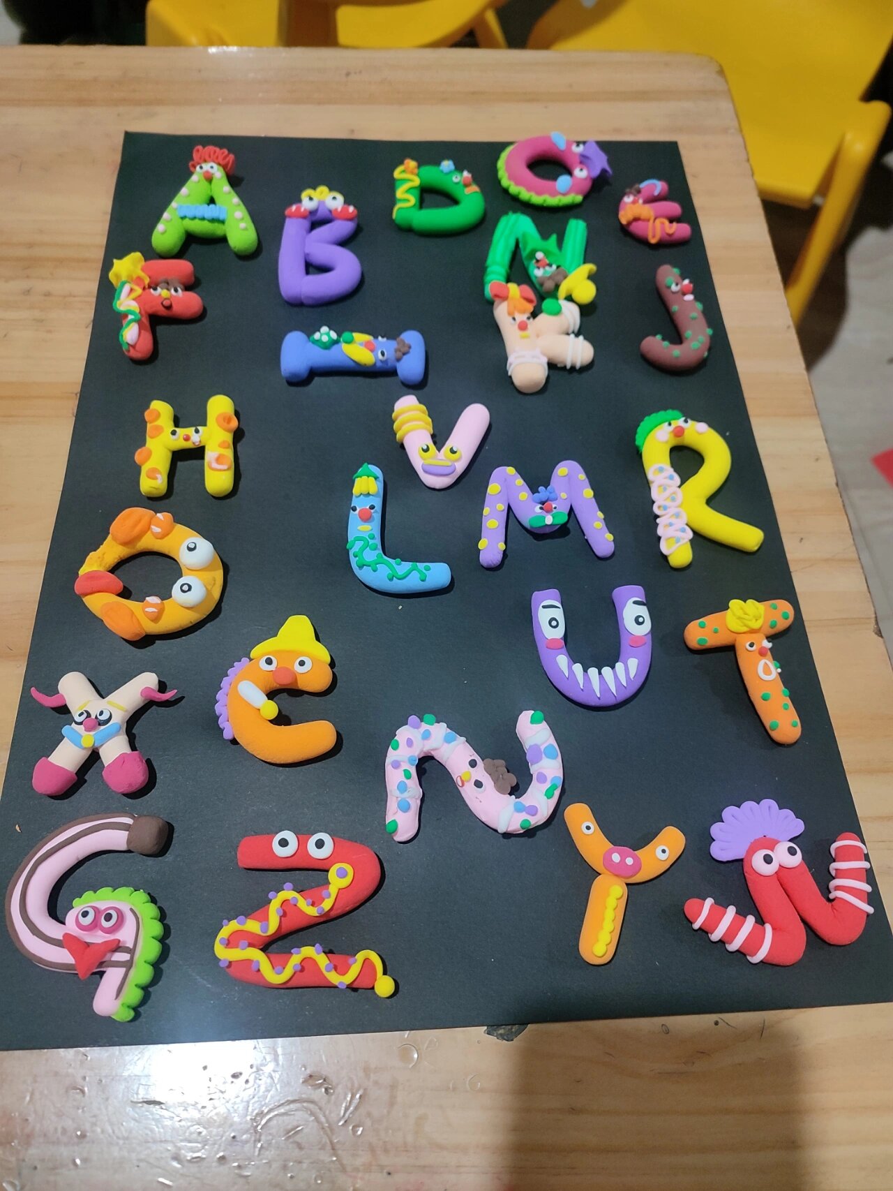 一年级英文字母～手工