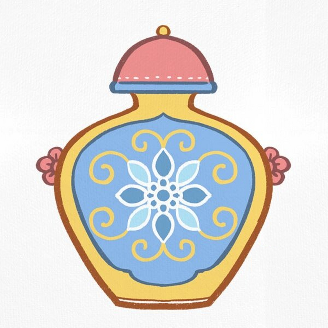 原创|古风|鼻烟壶|简笔画 【简笔画鼻烟壶】鼻烟壶是装鼻烟的容器