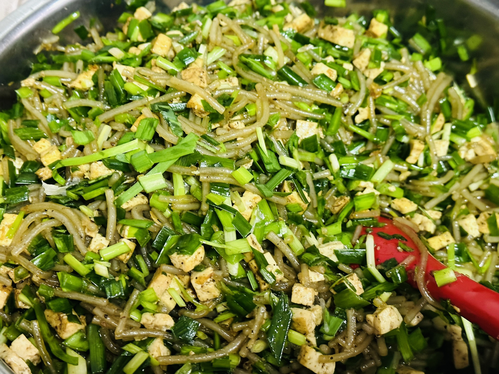 韭菜豆腐粉条包子 1.