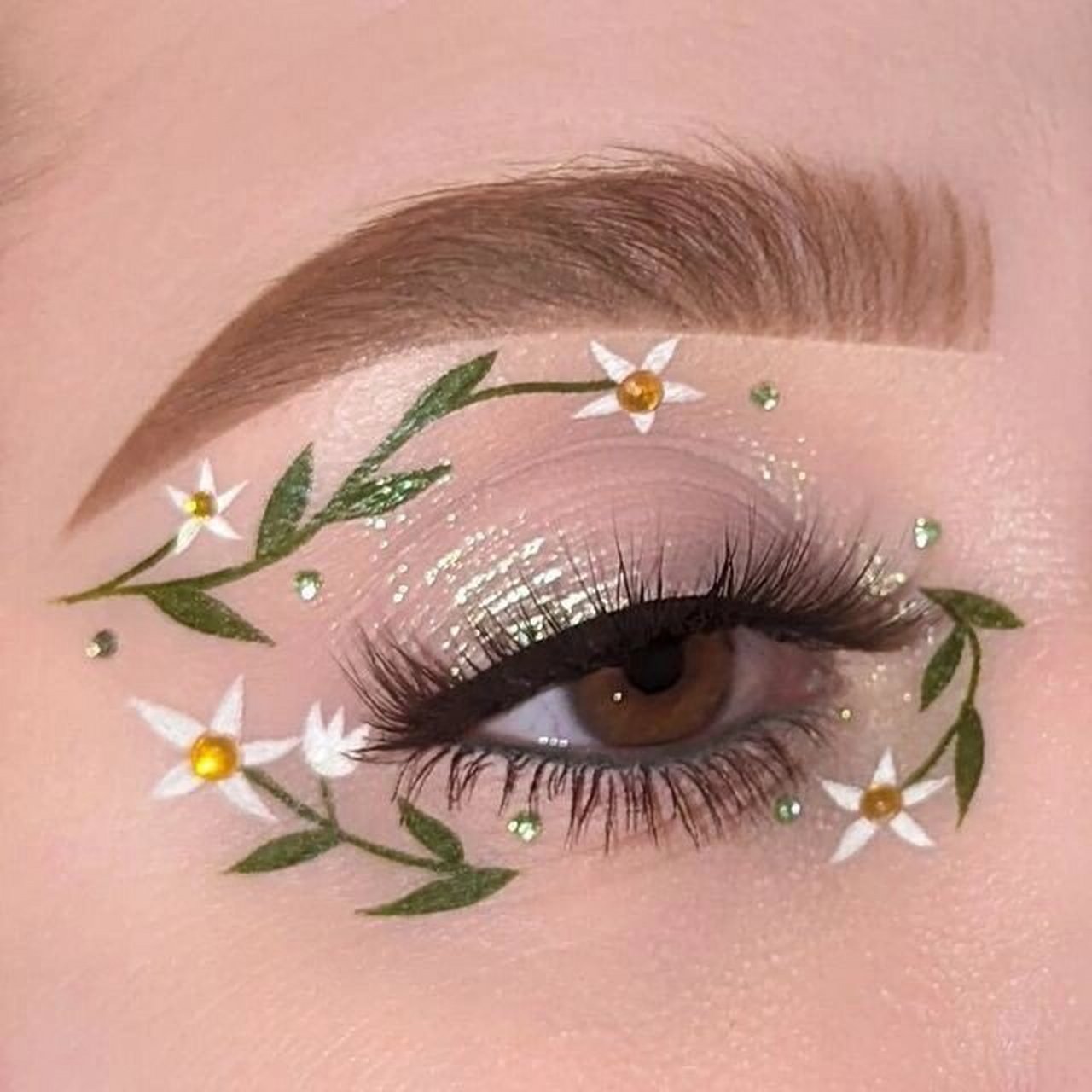 创意眼妆# #我的美妆分享# #我要学化妆# #化妆# #面部彩绘# #撸缸北