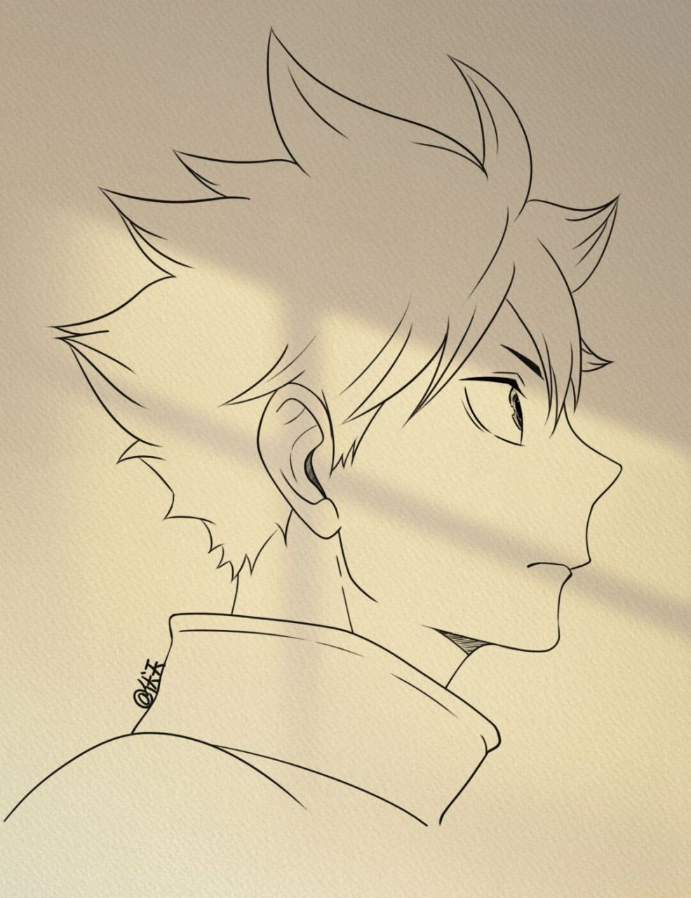 寻找小红书绘画大神# #日向翔阳# #排球少年# #二次元# #简笔画教 