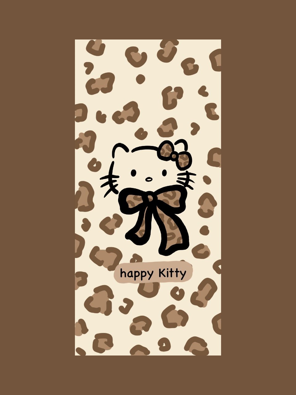 美拉德壁纸 kitty壁纸 棕色系