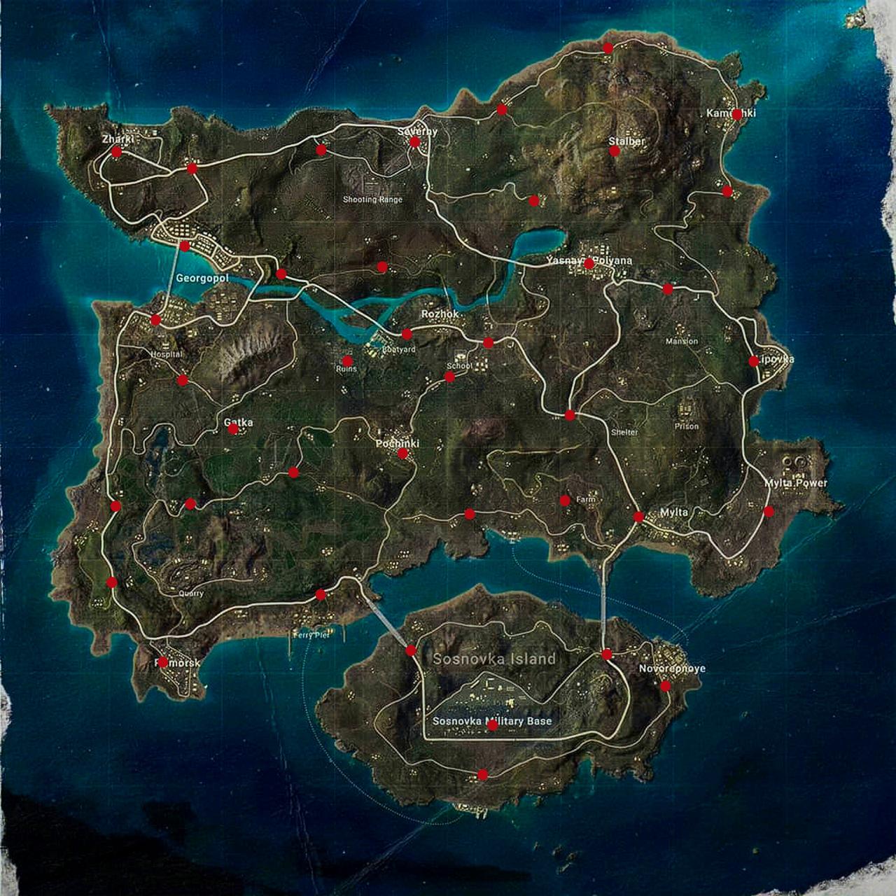 全网唯一且最全地图固定刷车点.