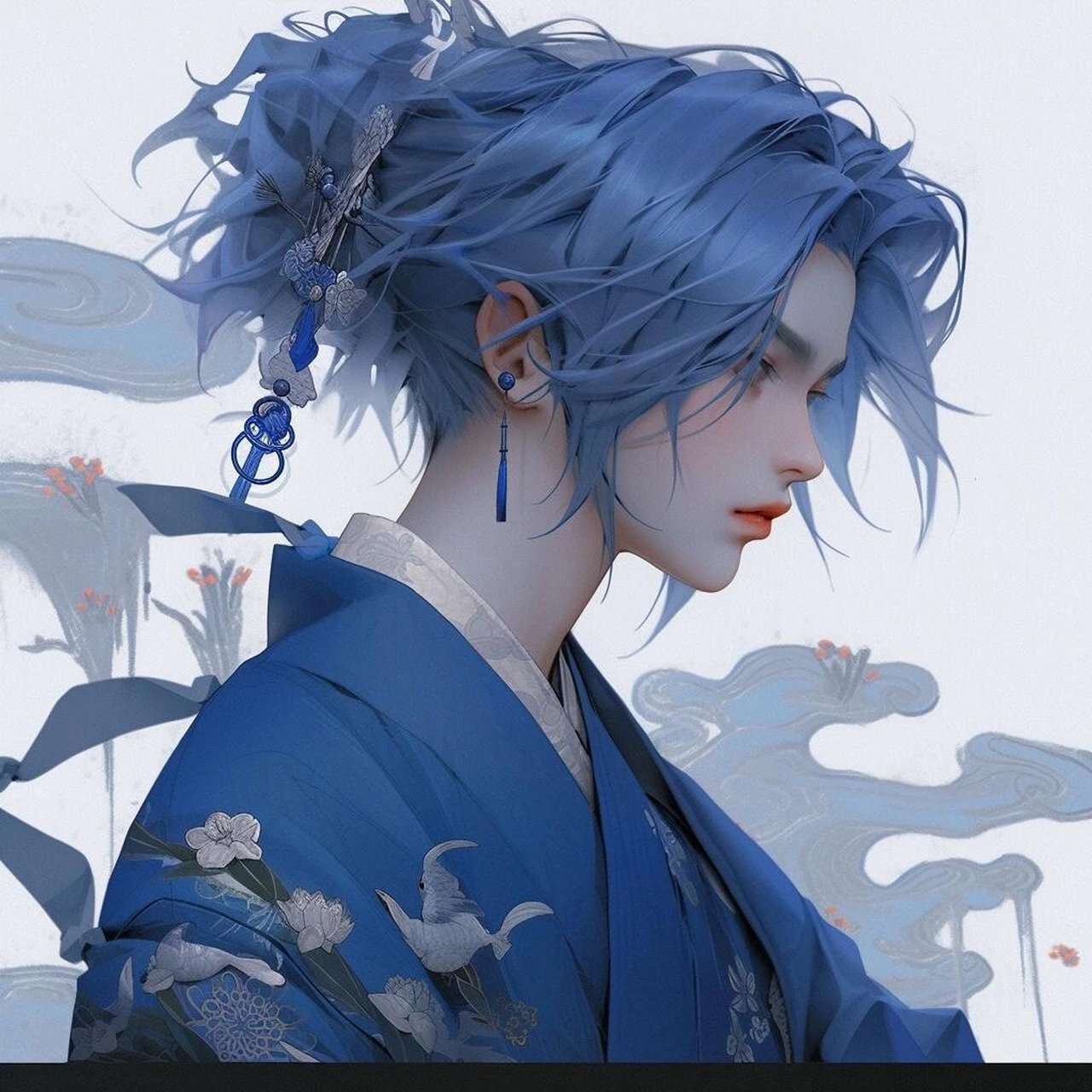 mbti蓝人头像,男生古风头像!