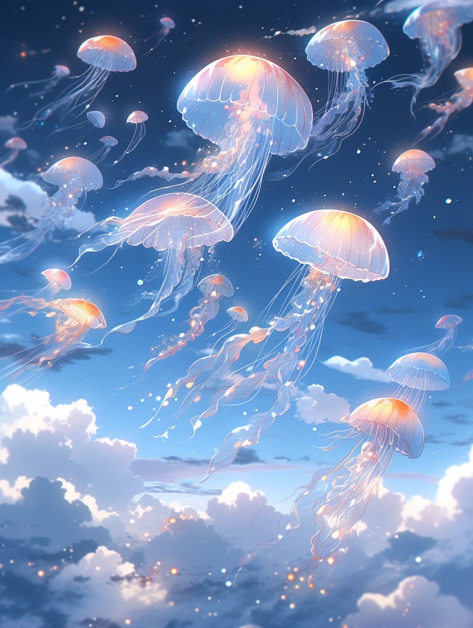 ✨唯美壁纸|天空的尽头是海🌙 遇见你,云海开始翻涌,江潮开始澎湃