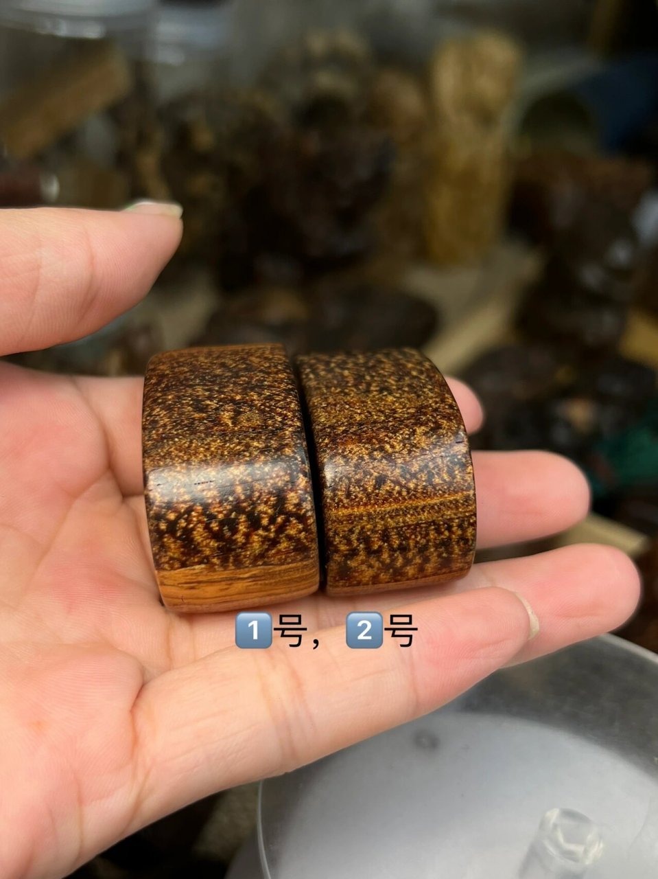 巴布亚贡木龙鳞纹意境感十足水滴吊坠