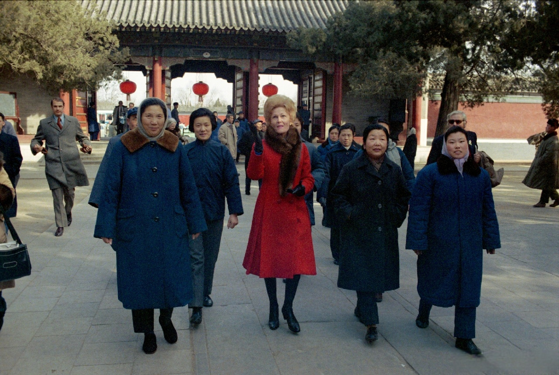 【老照片】1972年,美国总统尼克松访华的一组照片.