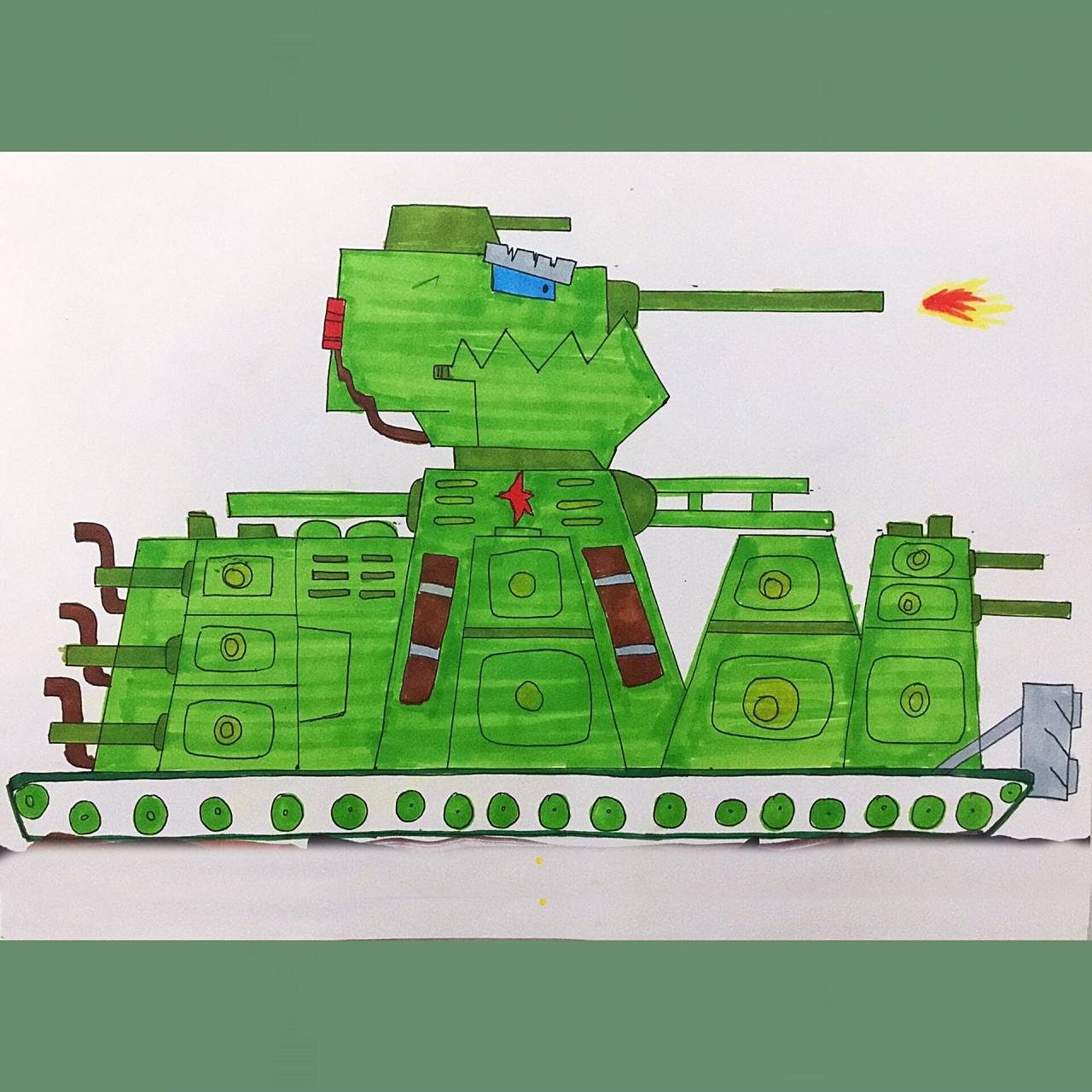 坦克简笔画