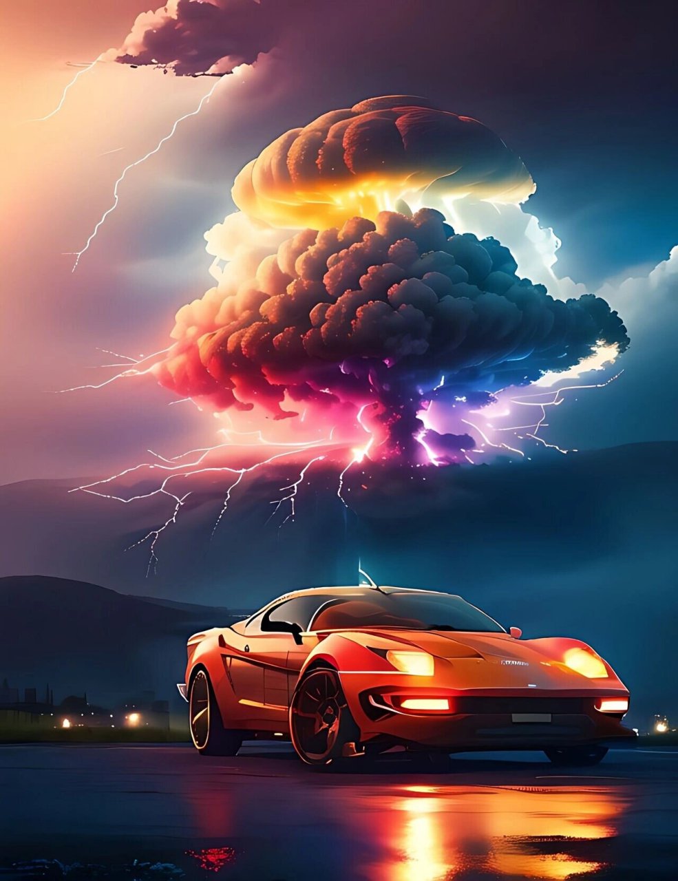 蘑菇云自然景观 #宇宙# #超跑大赏# #超级跑车圈# #超跑# #手机壁纸