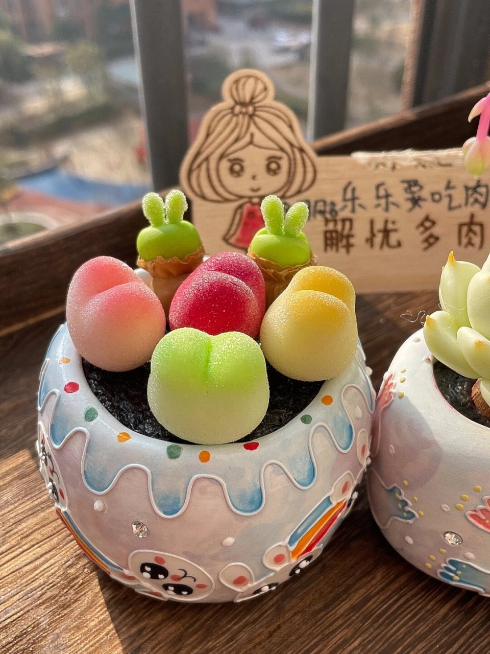 蓝色多肉,蓝兔子,碧光环好可爱 好看吗