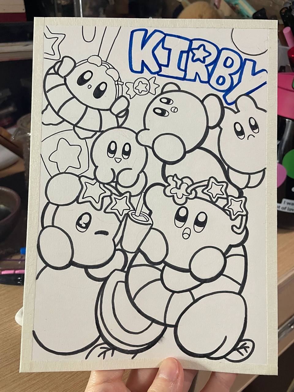 星之卡比 手绘插画 附步骤图 零基础学画画           谢谢你的喜欢