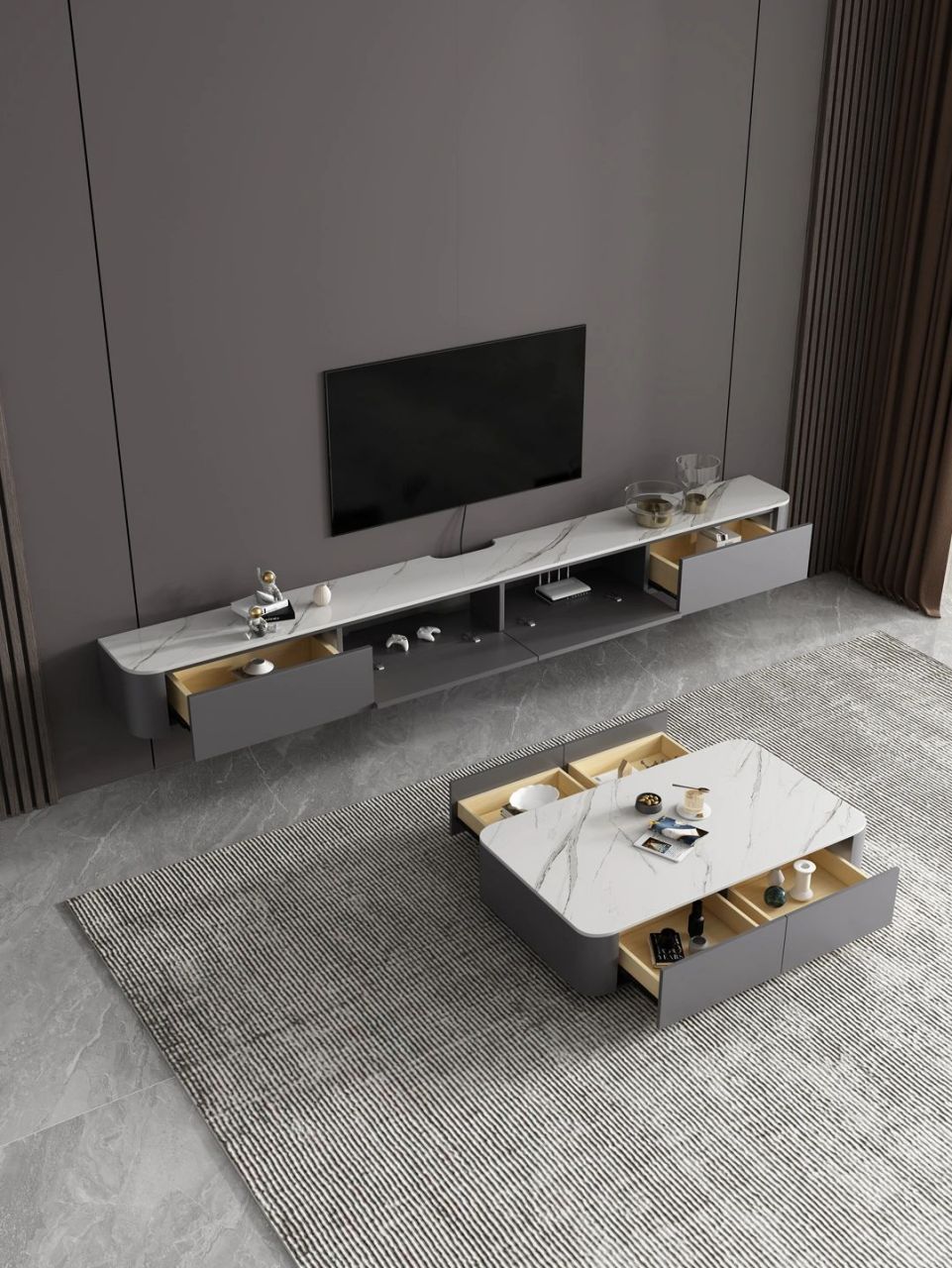 🔥创新设计🔥悬空电视柜-极简客厅美学 灵感与创意的结晶,用颇具