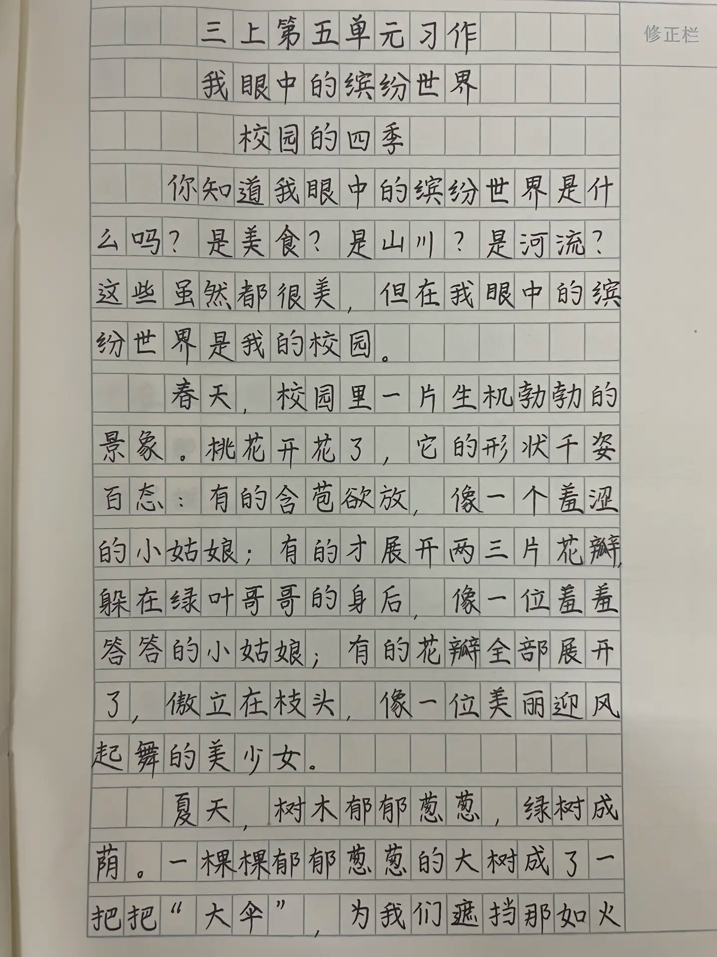 300字作文 美丽的校园图片