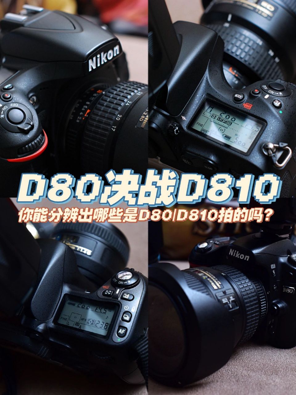 之前发过一篇关于尼康d80和d810出片对比pk,我感觉上一篇有些不