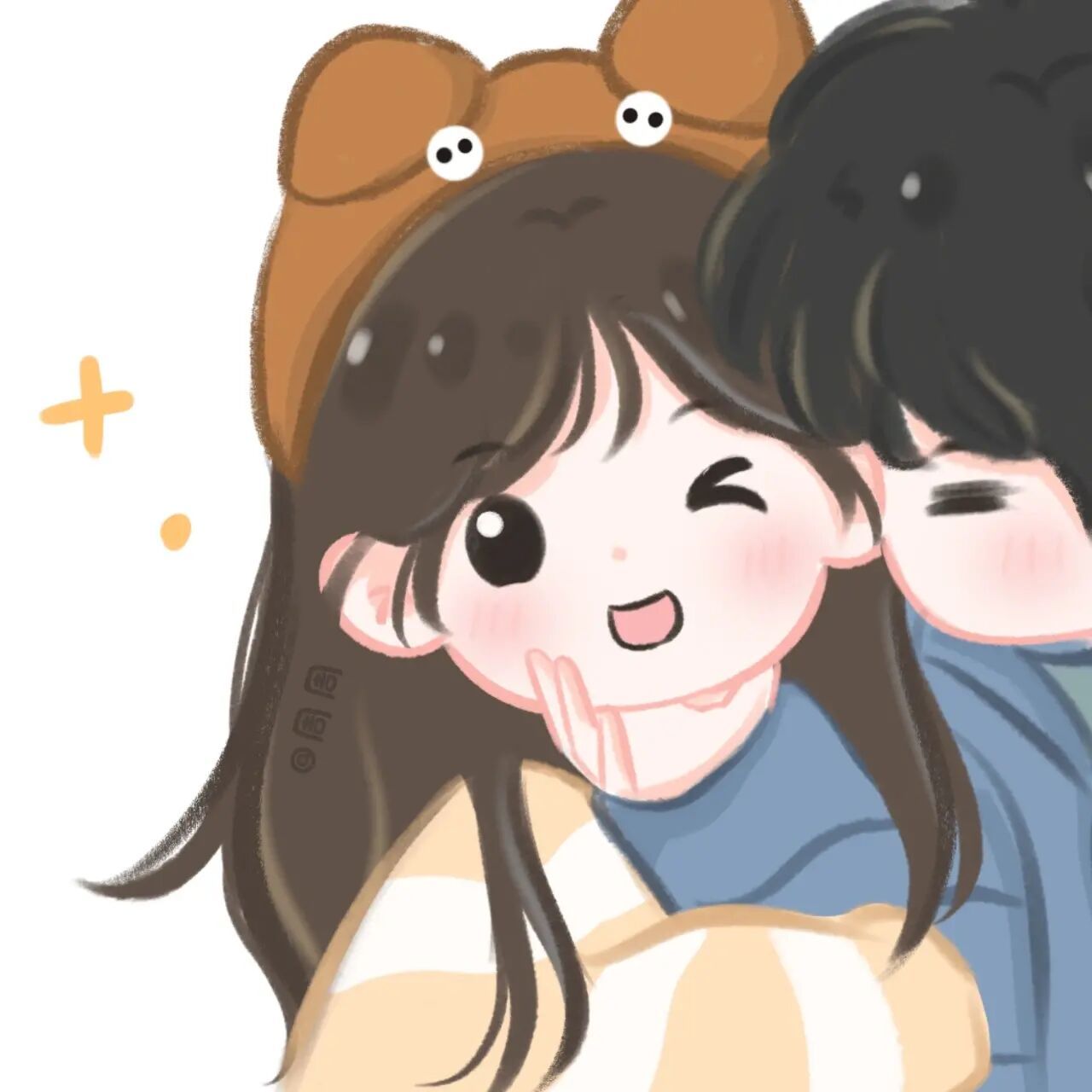 情侣头像|rua你脸04 照片转手绘