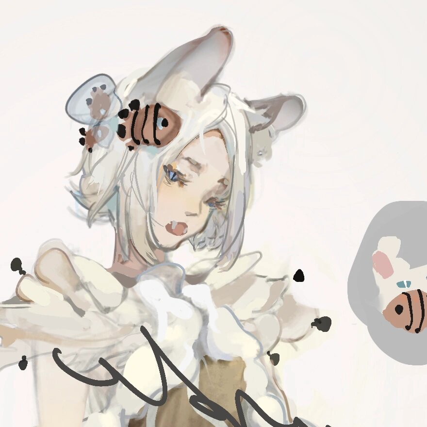 雪豹拟人设,可以加