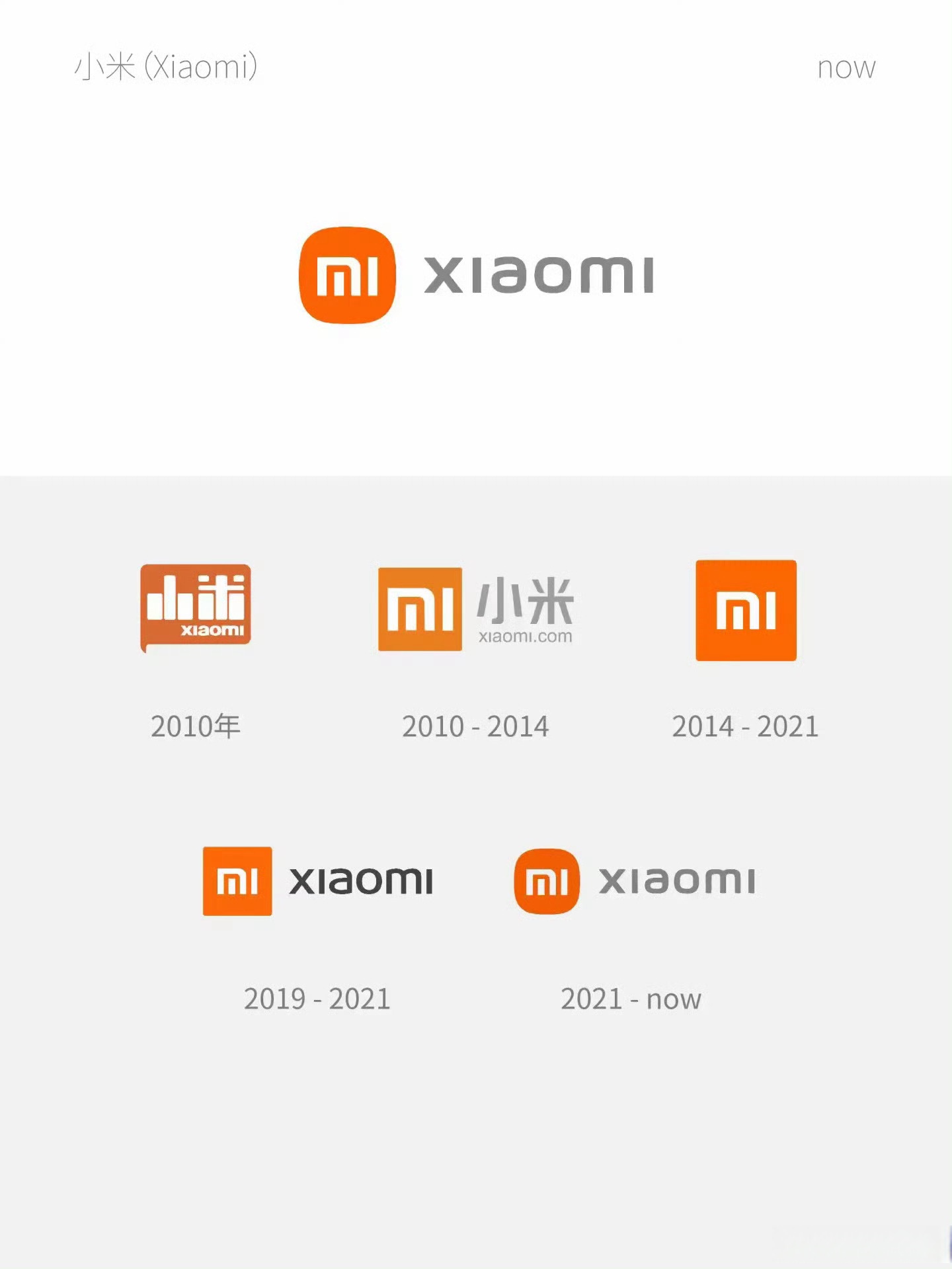 从小米logo的演变过程,大家.@小妖数码v的动态
