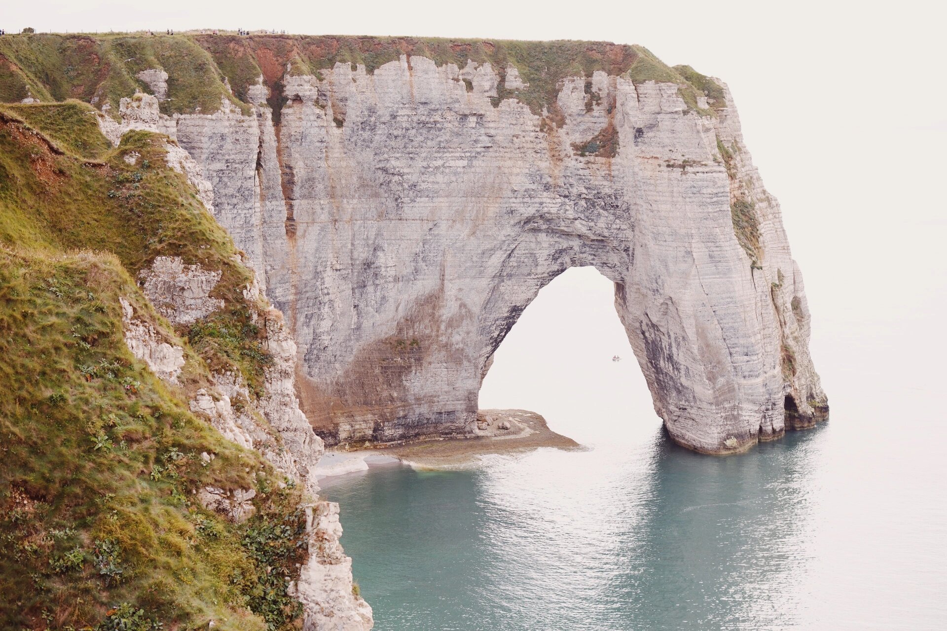 法国诺曼底|莫奈笔下的象鼻山 从巴黎自驾三个小时的路程 在诺曼底的