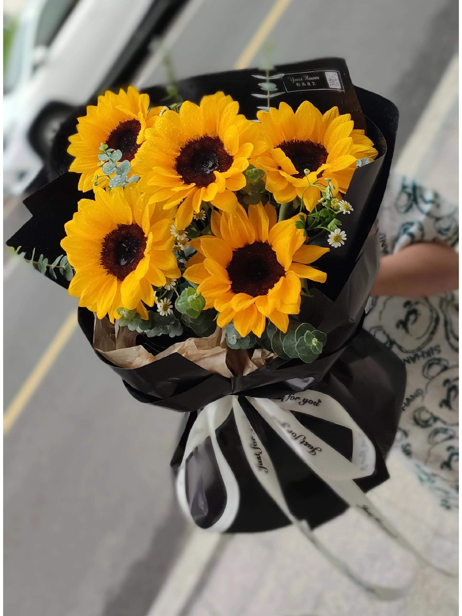 5支向日葵花束