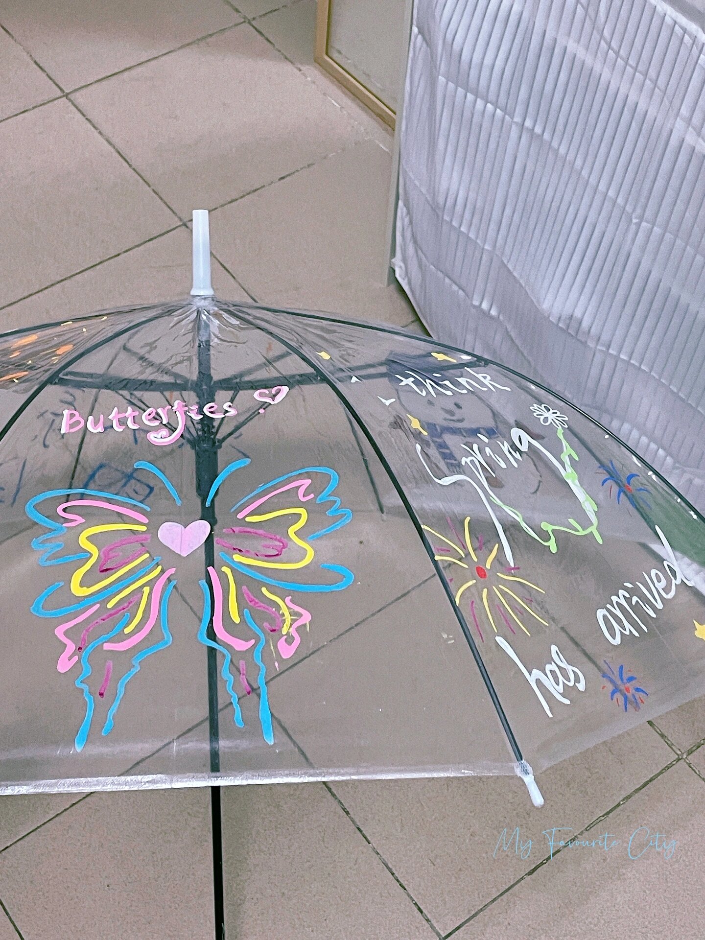 丙烯马克笔手绘伞🎨我也来试试!