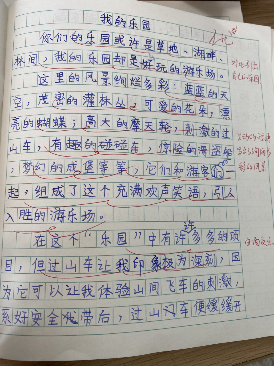 100分作文我的乐园图片