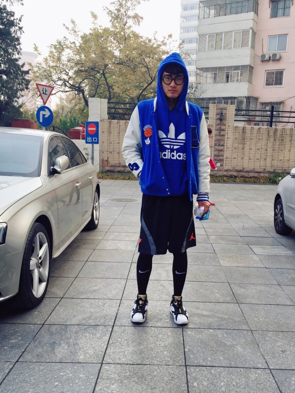 9315在冬天美丽不冻人 穿过膝的足球袜是对冬天最大的respect