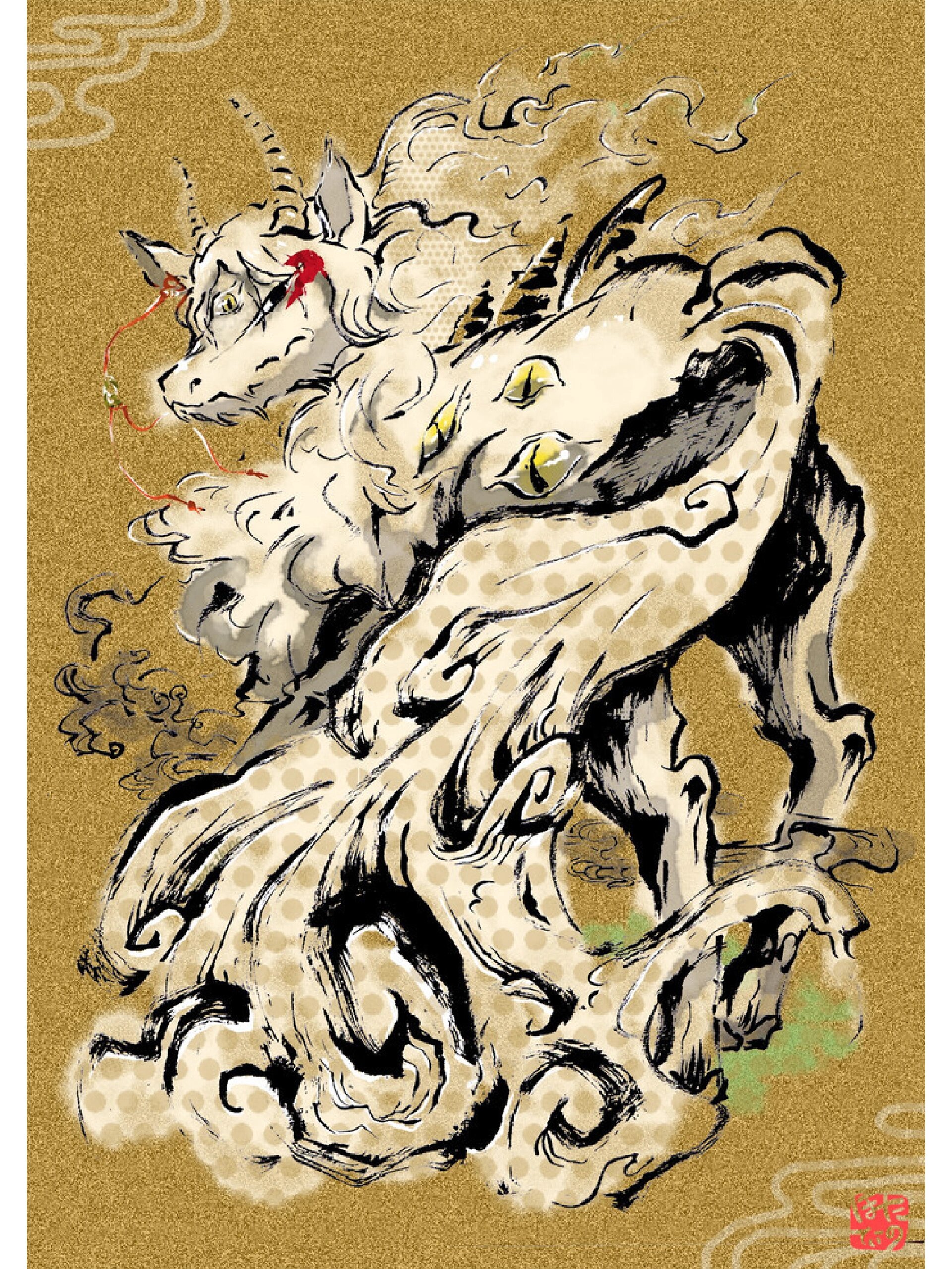 《中国神话》32 神兽白泽,白泽图 中国神话体系纷杂,来源众多,为保证