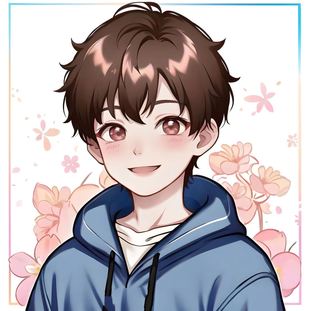 阳光大男孩 男孩头像可爱手绘风