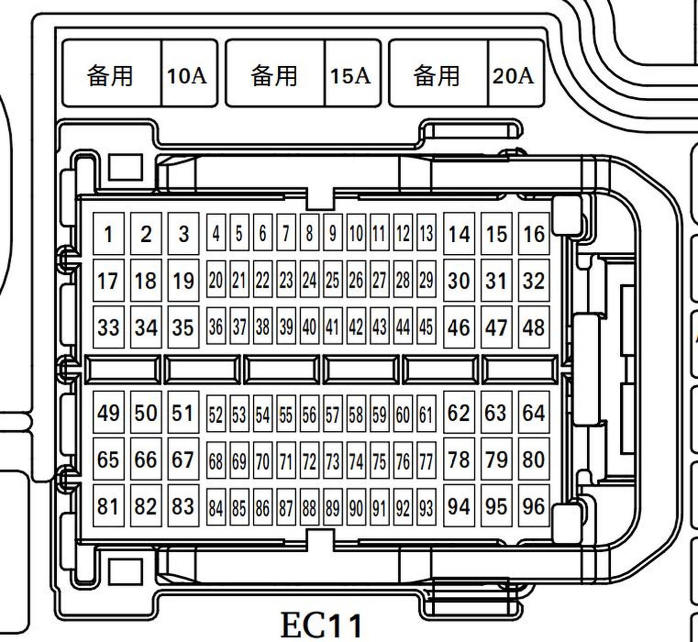 2016年现代索纳塔维修手册电路图汽车资料74保险丝继电器位置图解